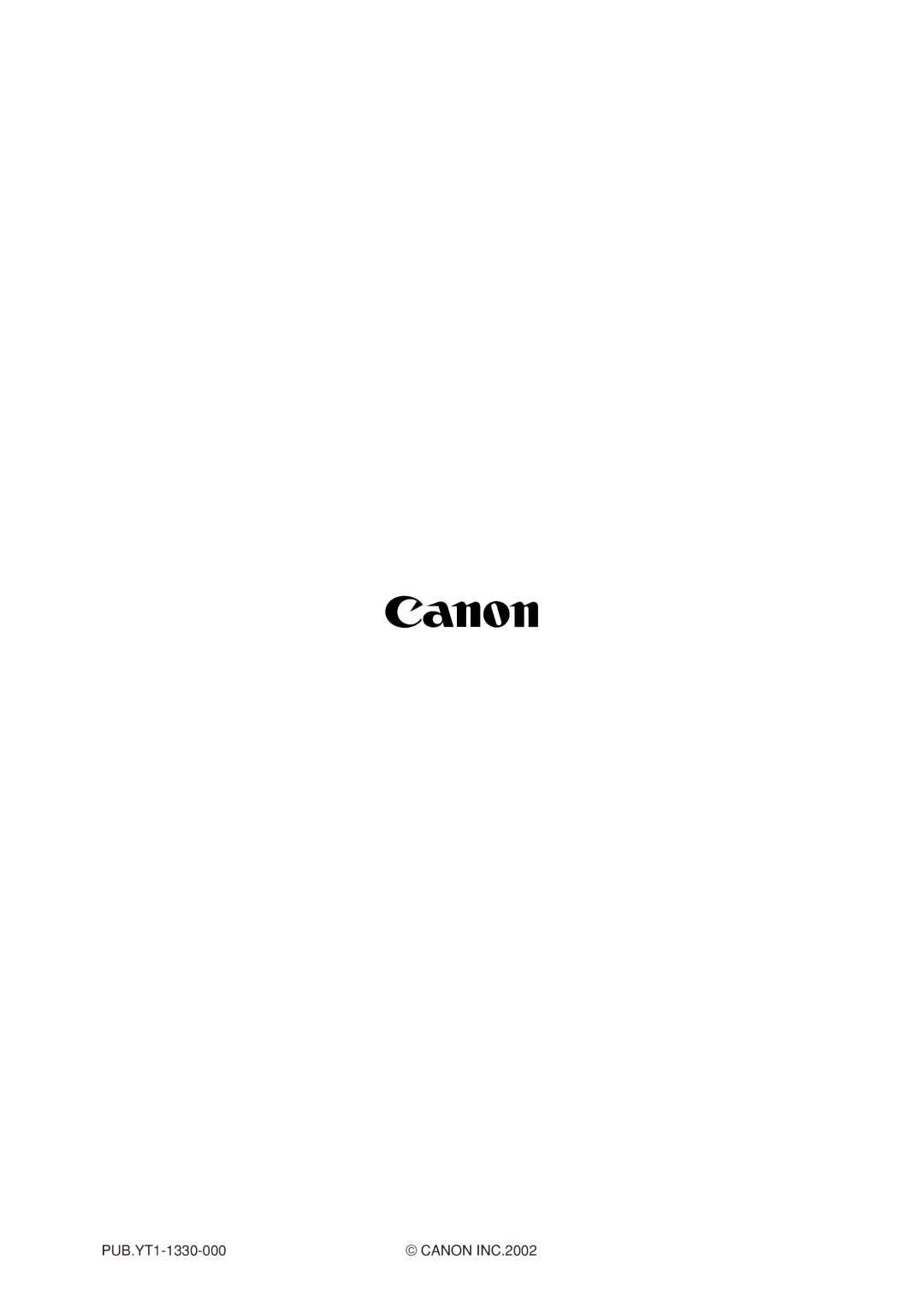 Canon 3.2 user manual PUB.YT1-1330-000 Canon INC.2002 