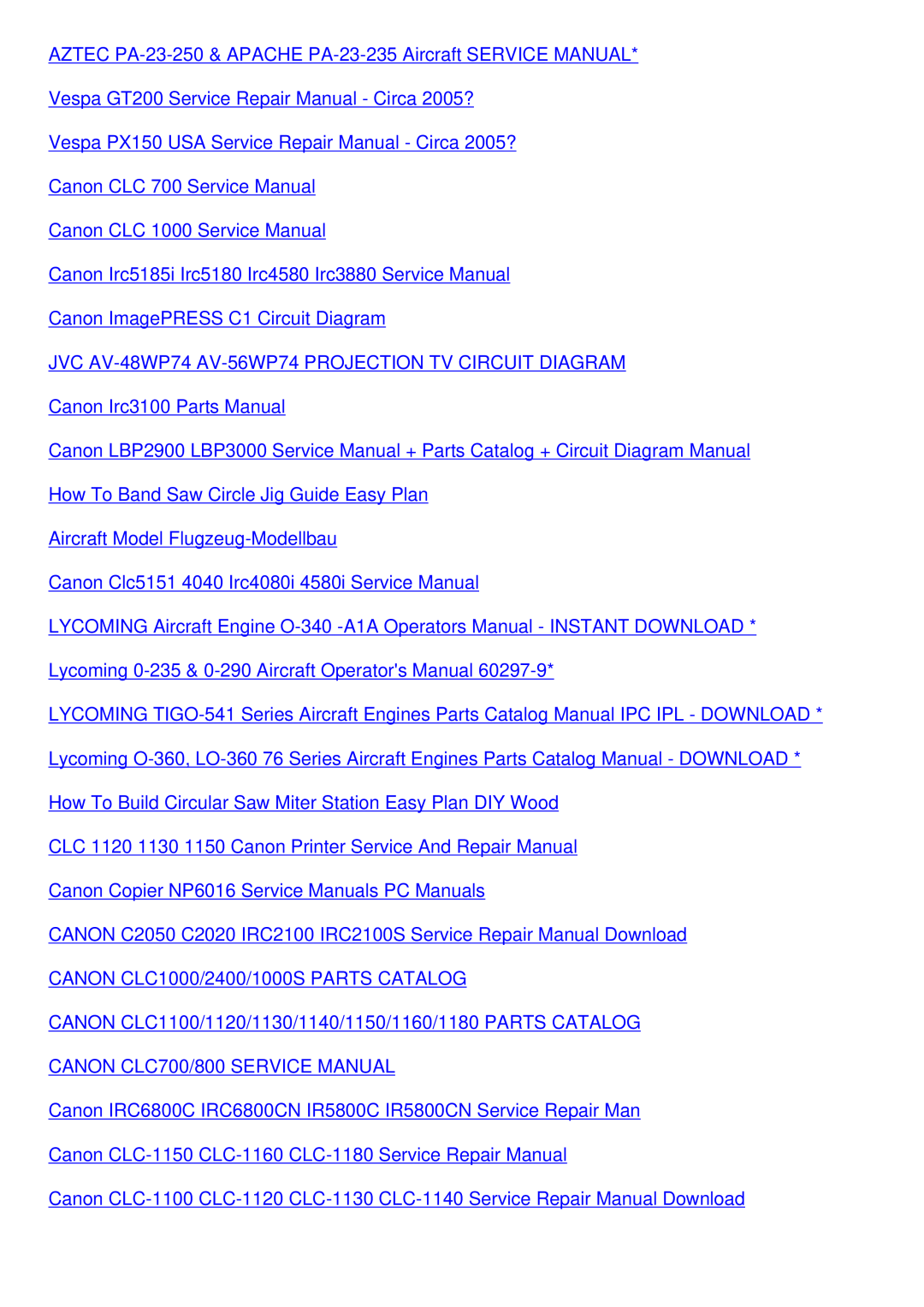 Canon Irc3200, 3220, ctc3200 service manual JVC AV-48WP74AV-56WP74 Projection TV Circuit Diagram 