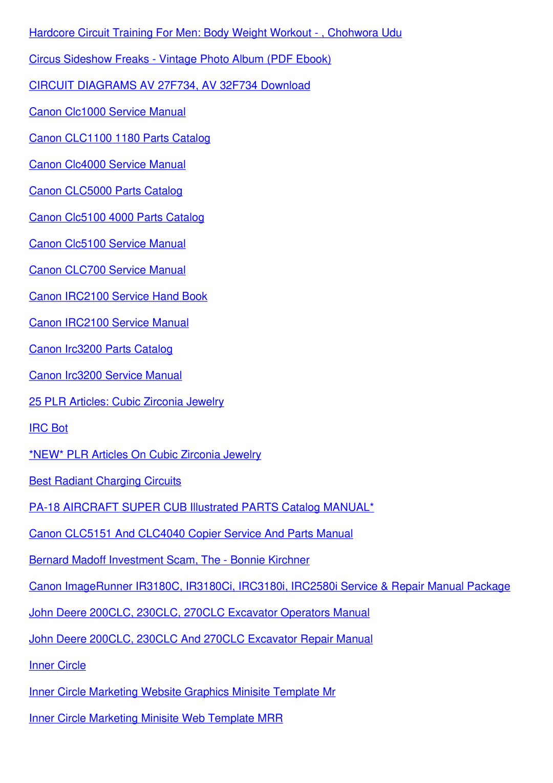 Canon 3220, ctc3200, Irc3200 service manual 