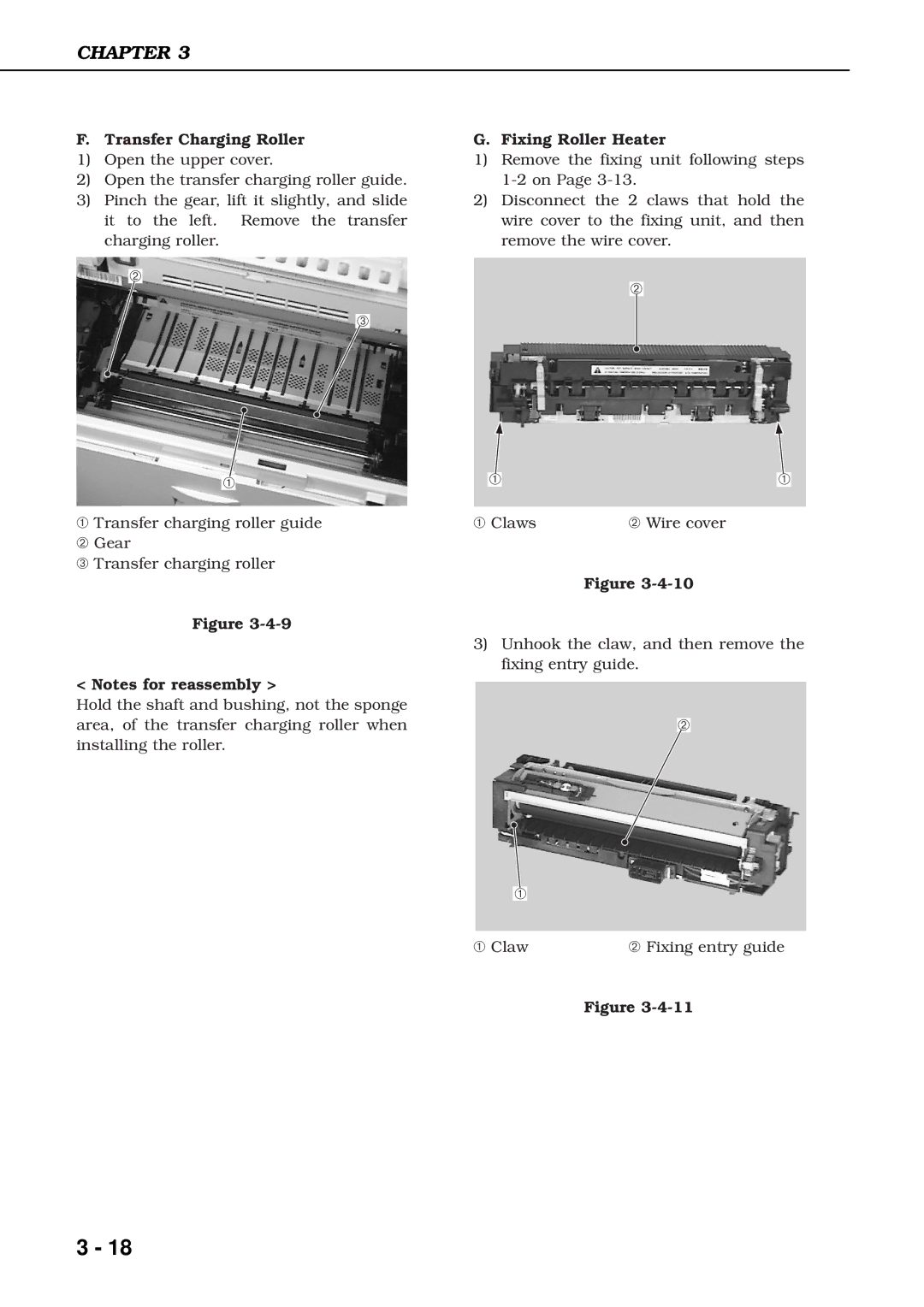 Canon 3260 manual Transfer Charging Roller 