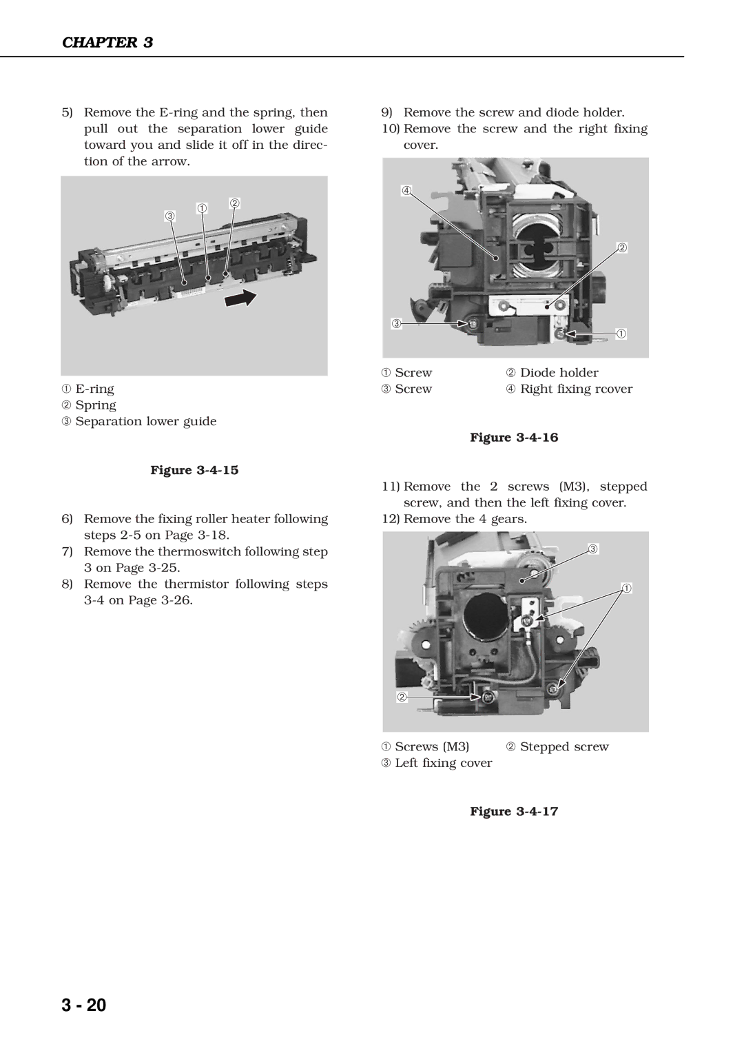 Canon 3260 manual ➀ ➁ 