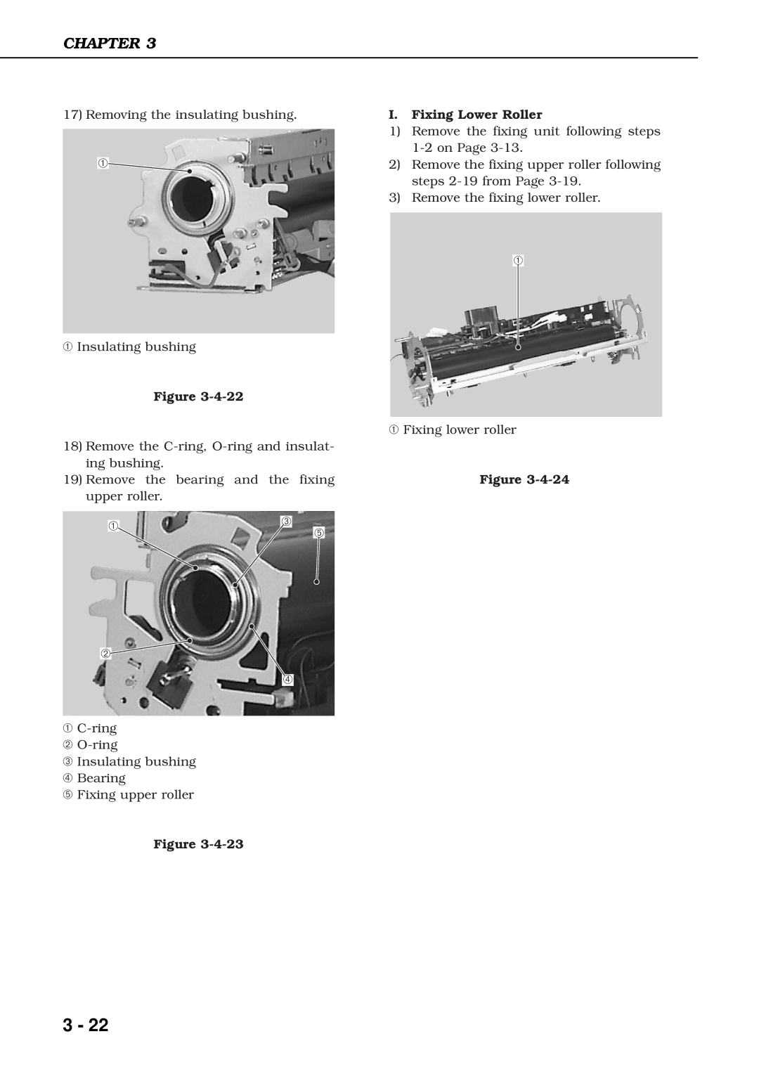 Canon 3260 manual Fixing Lower Roller 