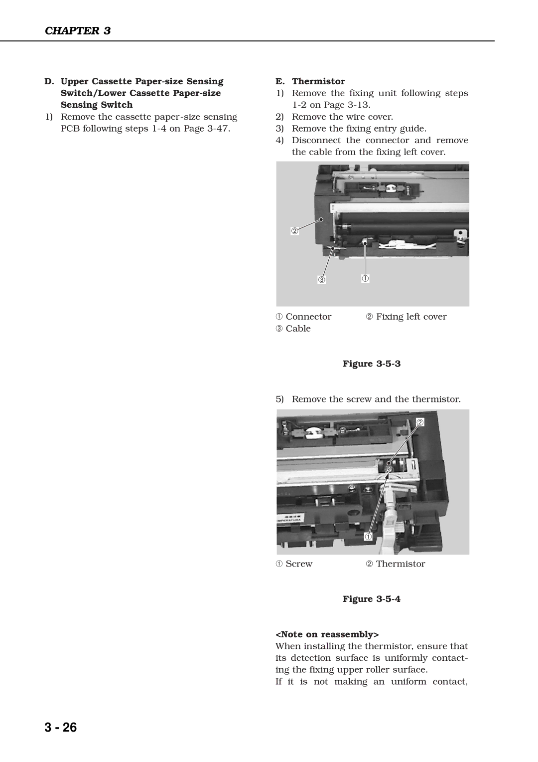 Canon 3260 manual Thermistor 