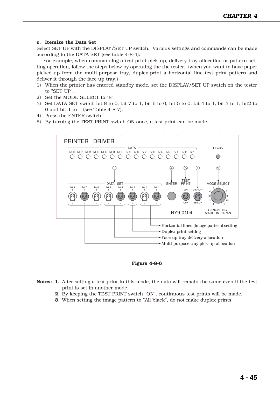 Canon 3260 manual Printer Driver, Itemize the Data Set 