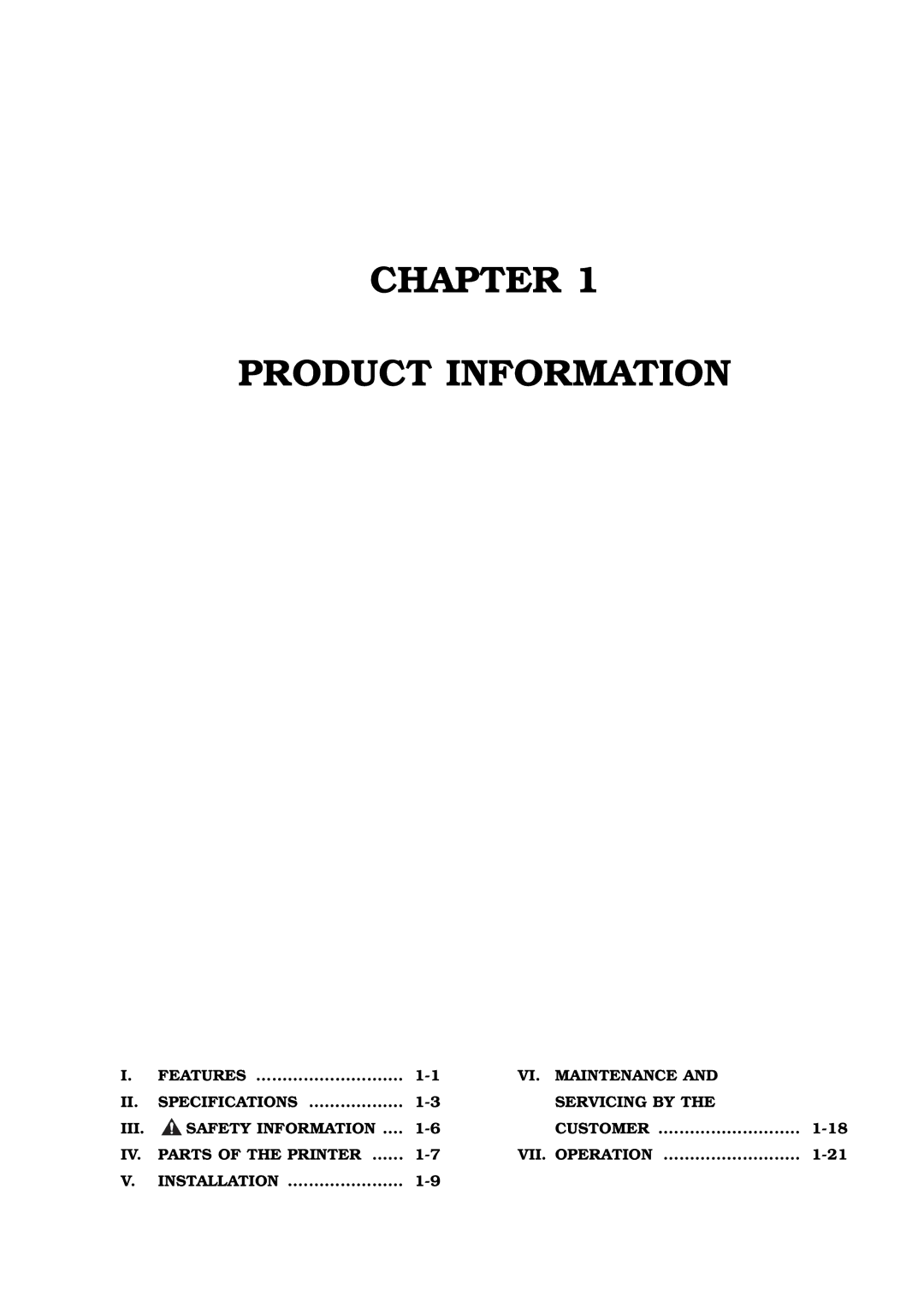 Canon 3260 manual Chapter Product Information 