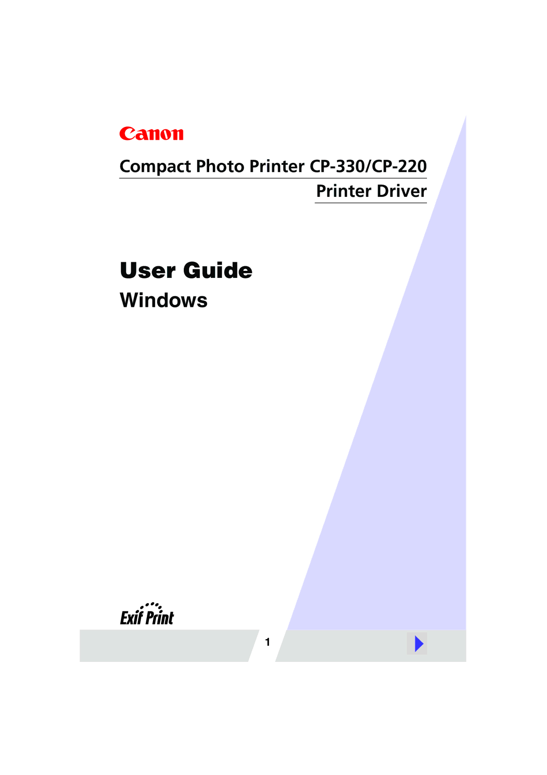 Canon 220, 330 manual User Guide 