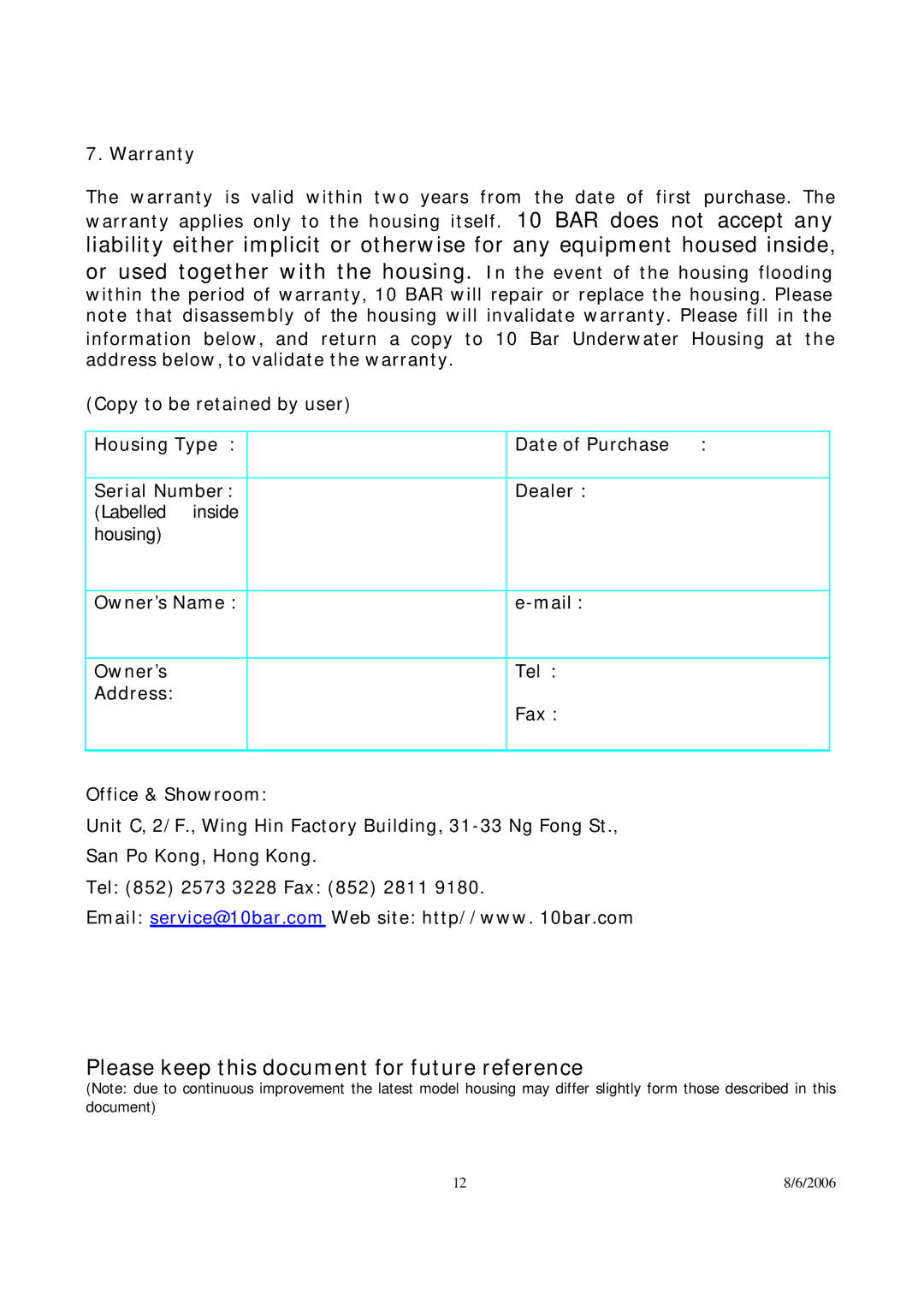 Canon 350D user manual Please keep this document for future reference 