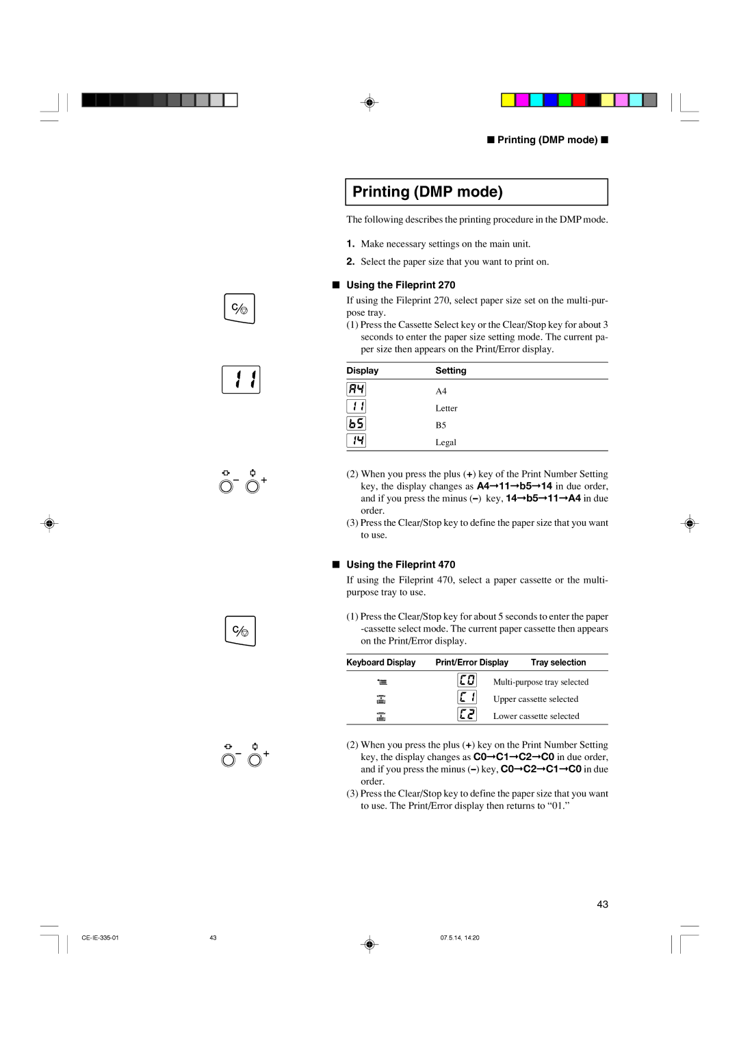 Canon 350II manual Printing DMP mode, Using the Fileprint 