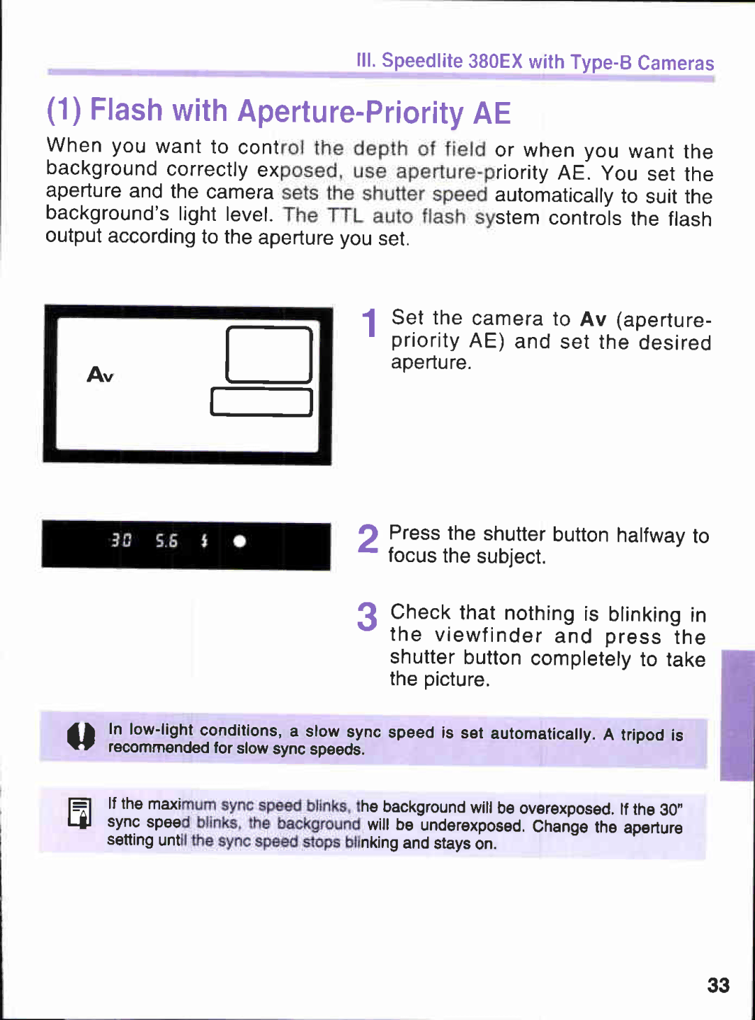 Canon 380EX manual 