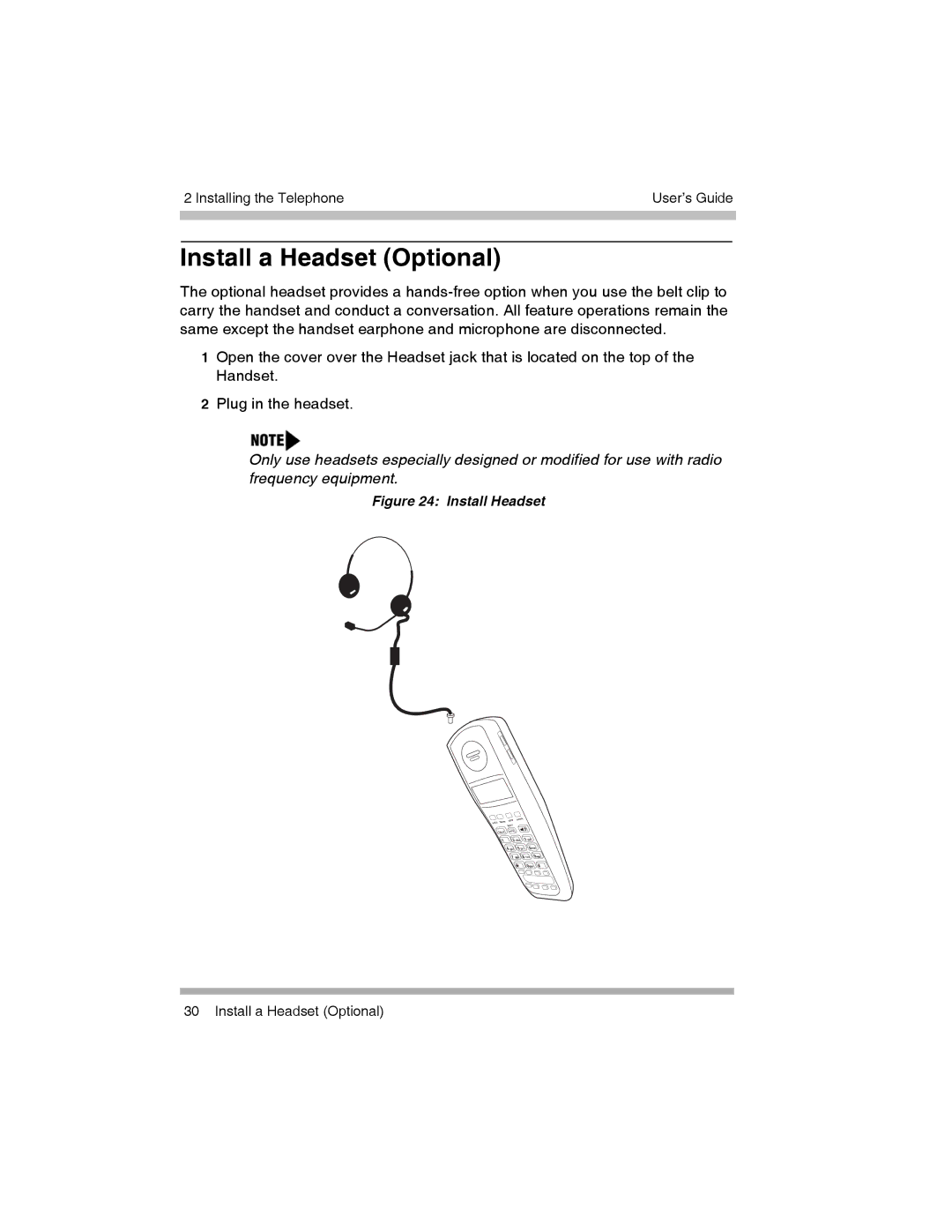 Canon 3920 manual Install a Headset Optional, Install Headset 