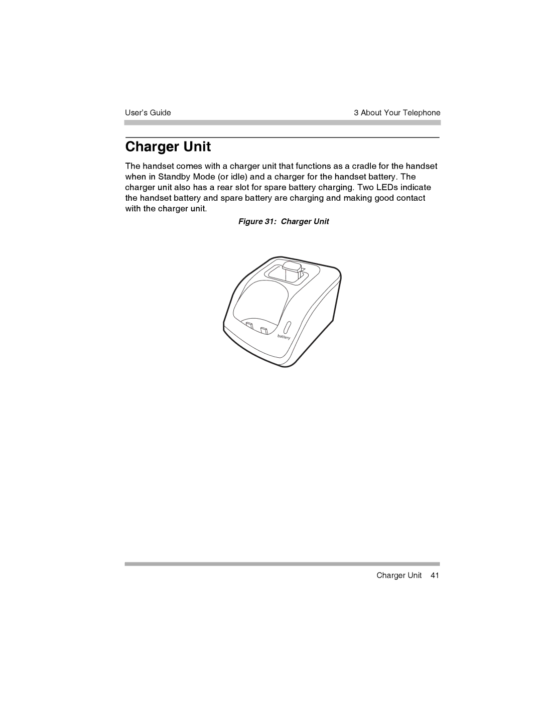 Canon 3920 manual Charger Unit 