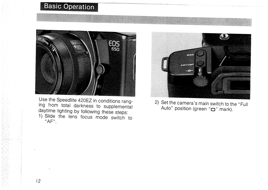 Canon 420 EZ manual 