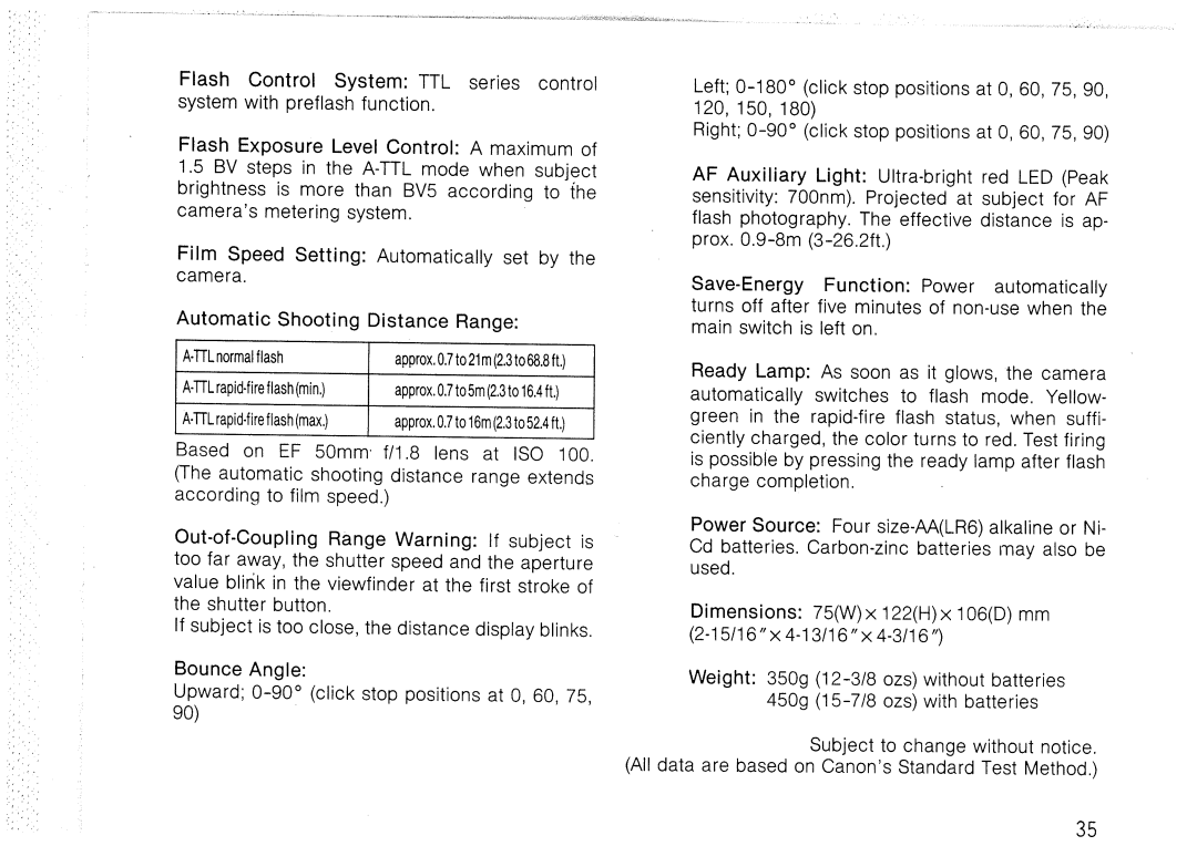 Canon 420 EZ manual 