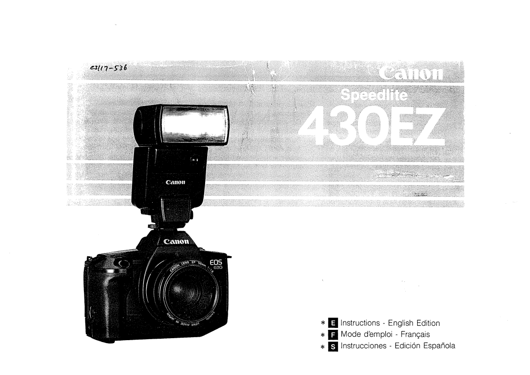 Canon 430 EZ manual 