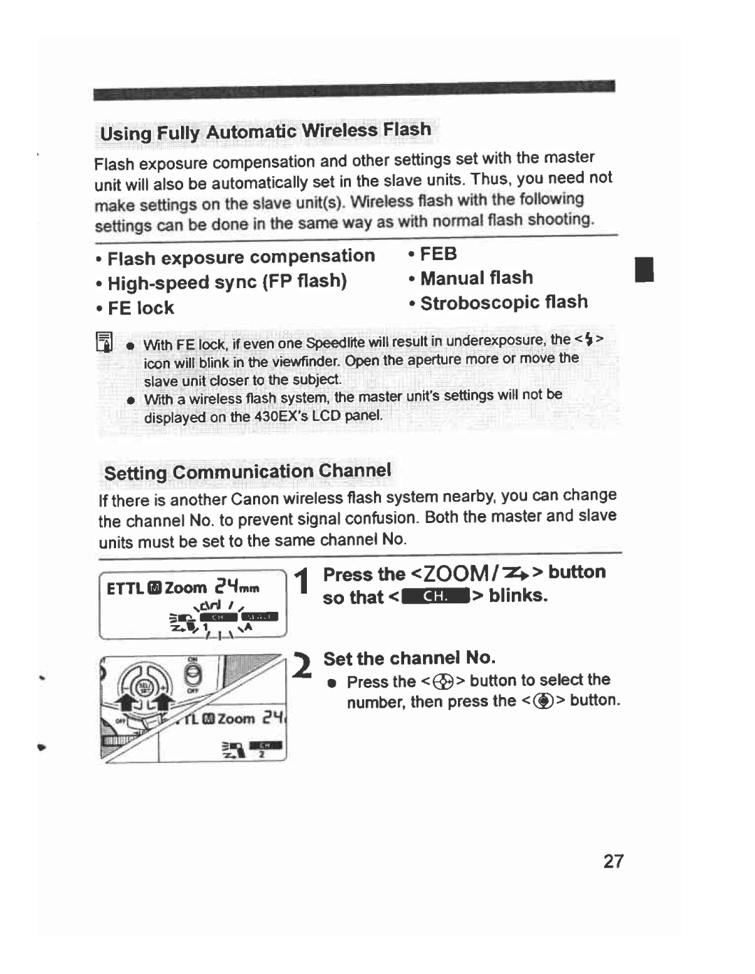 Canon 430EX manual 