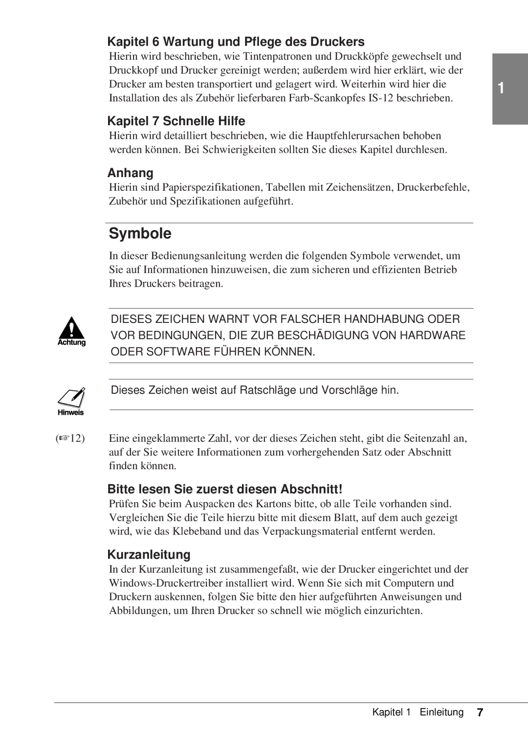 Canon 50 manual Symbole 