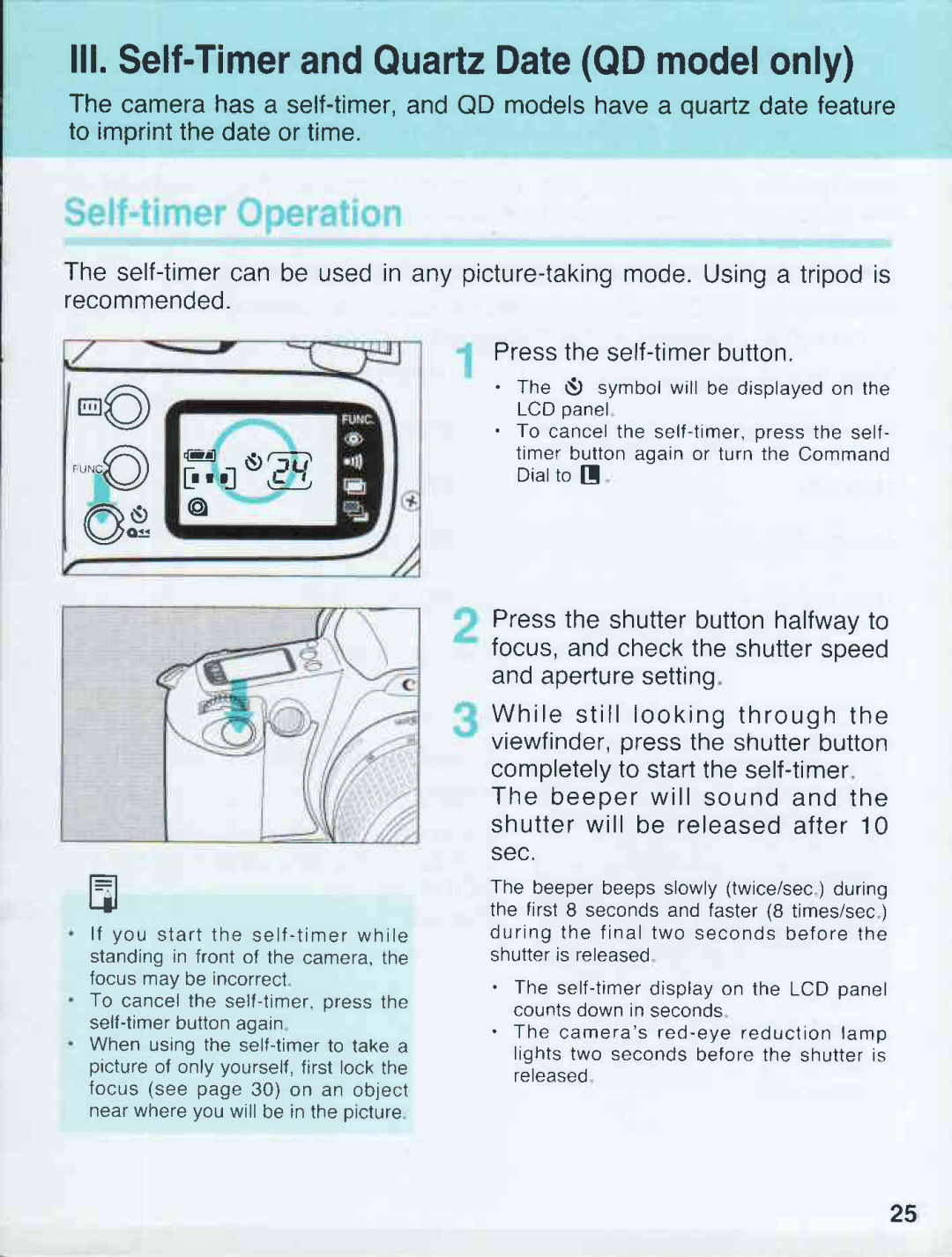 Canon 500N QD manual 