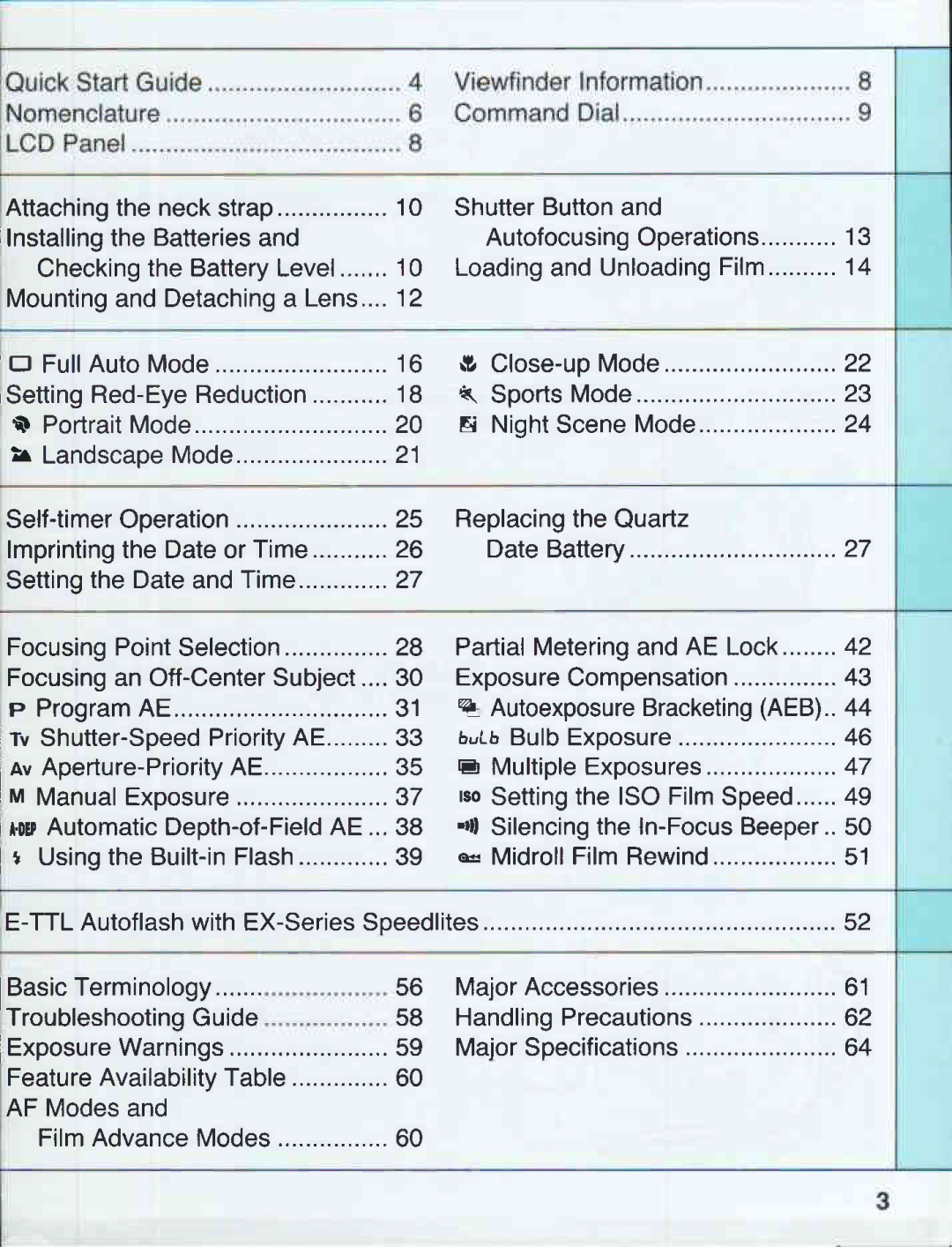 Canon 500N QD manual 