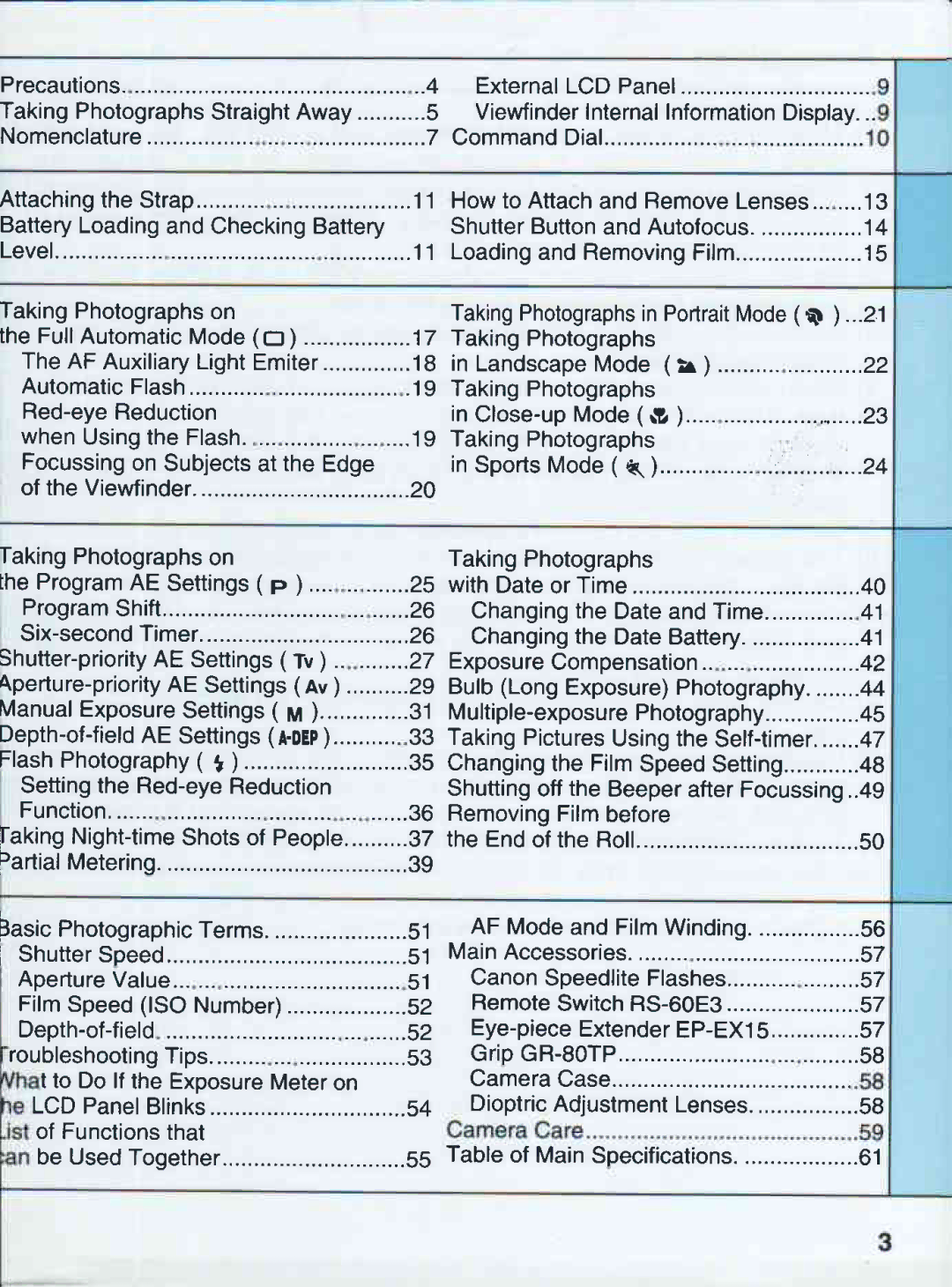 Canon 500QD manual 