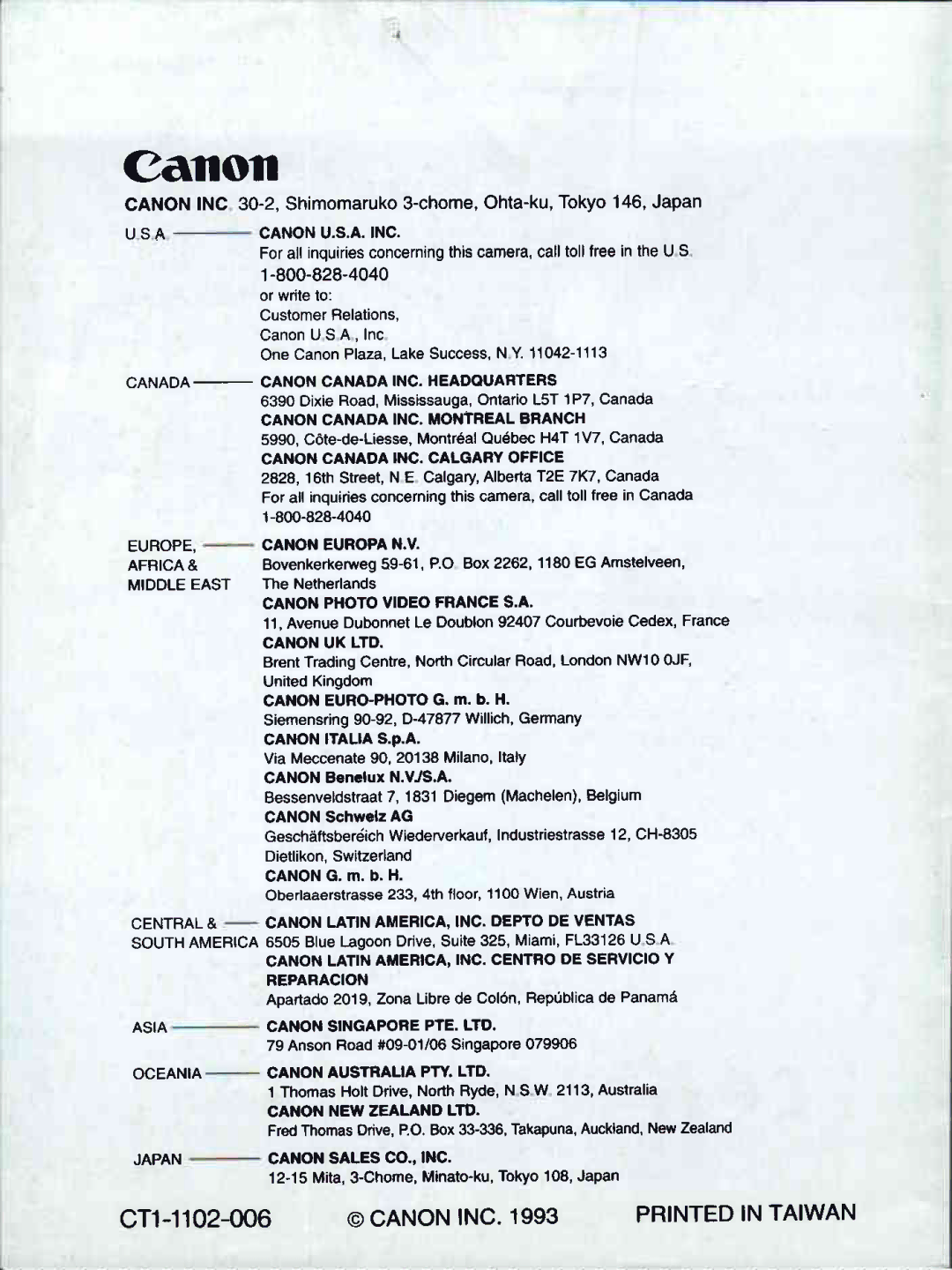 Canon 500QD manual 