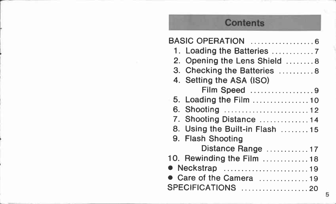 Canon 50/20 manual 