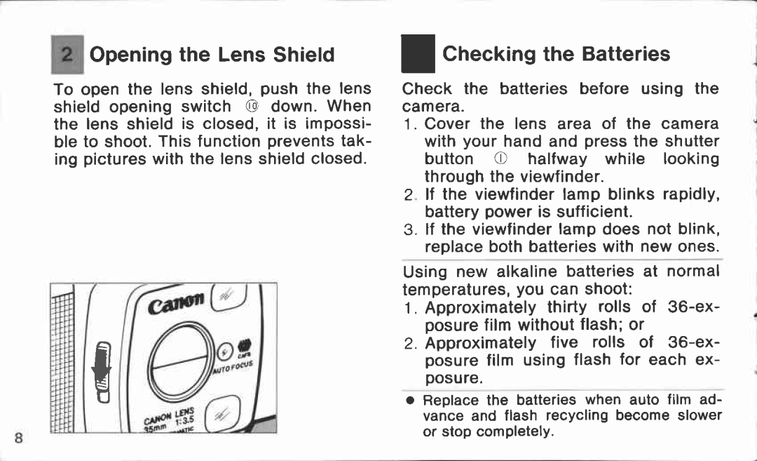 Canon 50/20 manual 