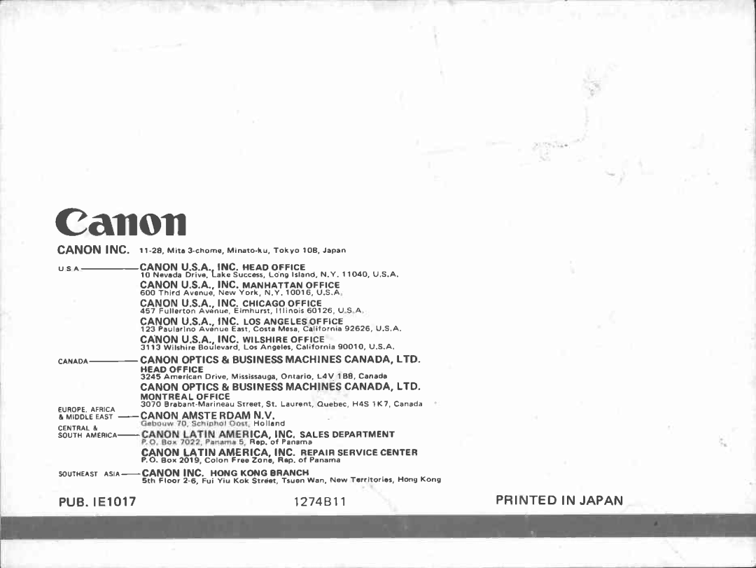 Canon 512XL manual 