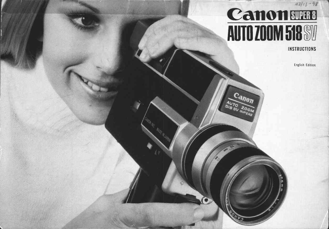 Canon 518 SV manual 