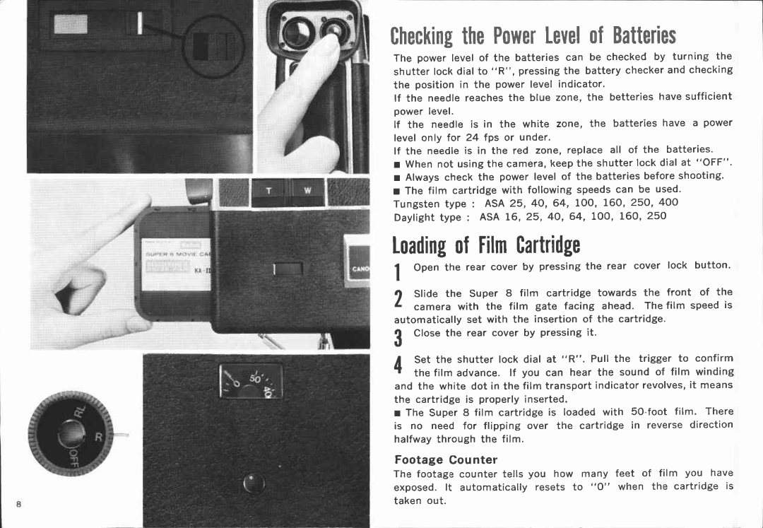 Canon 518 SV manual 