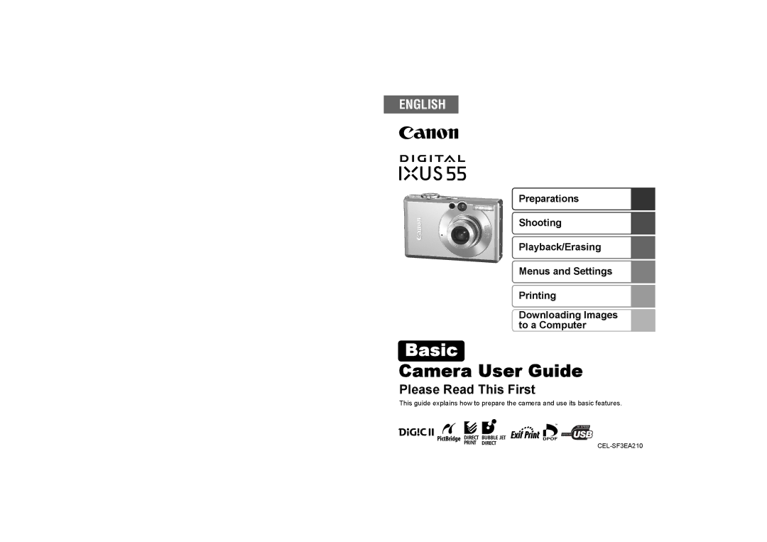 Canon 55 manual Basic 