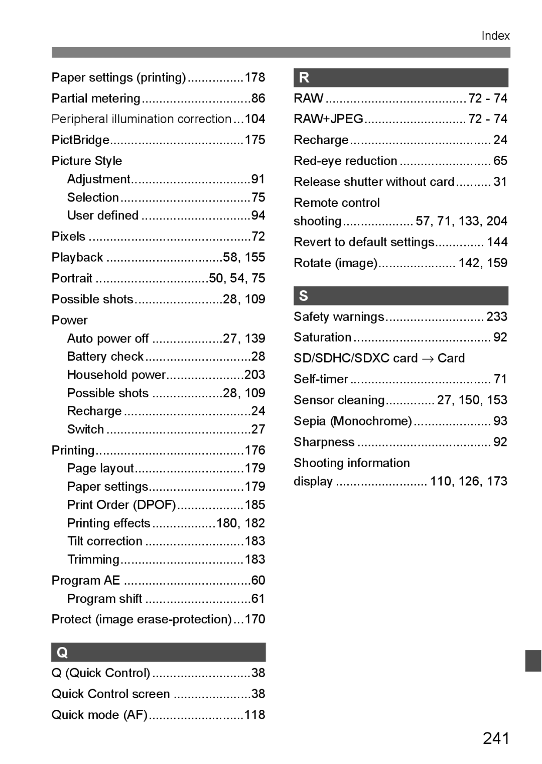 Canon 550D instruction manual 241 