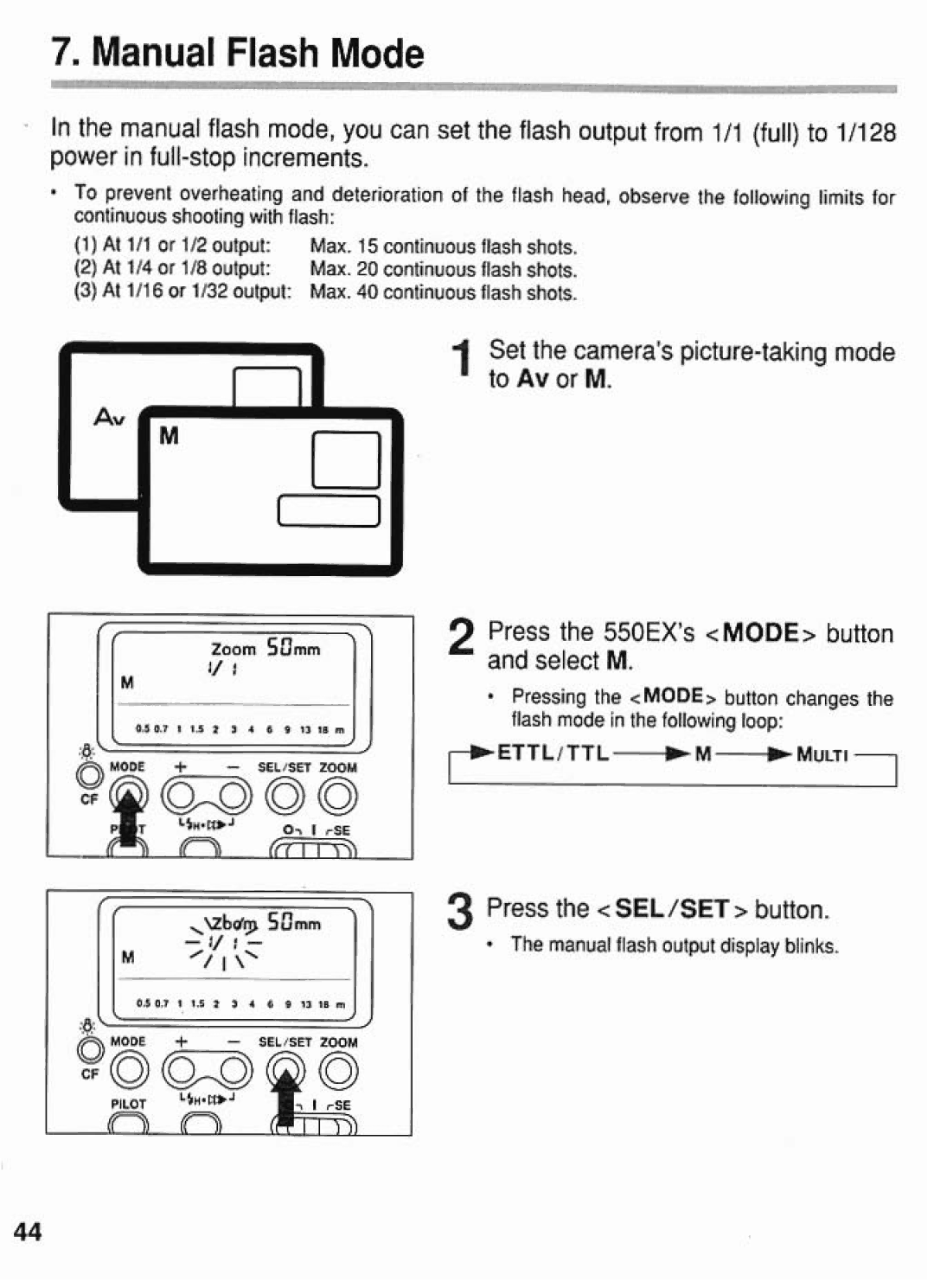 Canon 550EX manual 