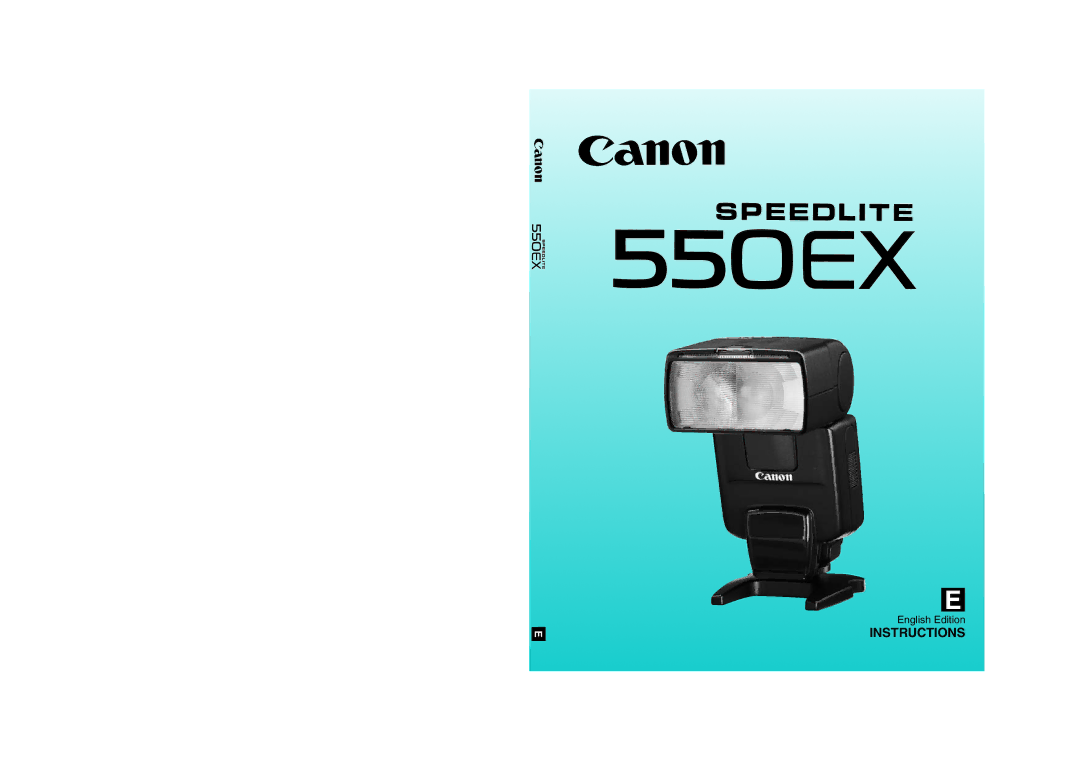 Canon 550EX manual Instructions 