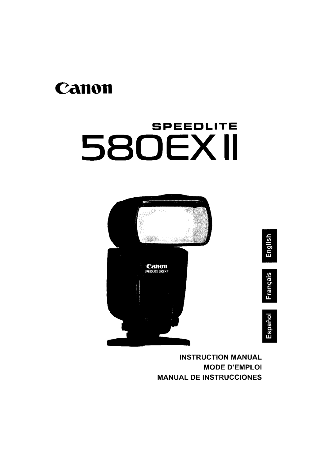 Canon 580EX II instruction manual 580EXII 