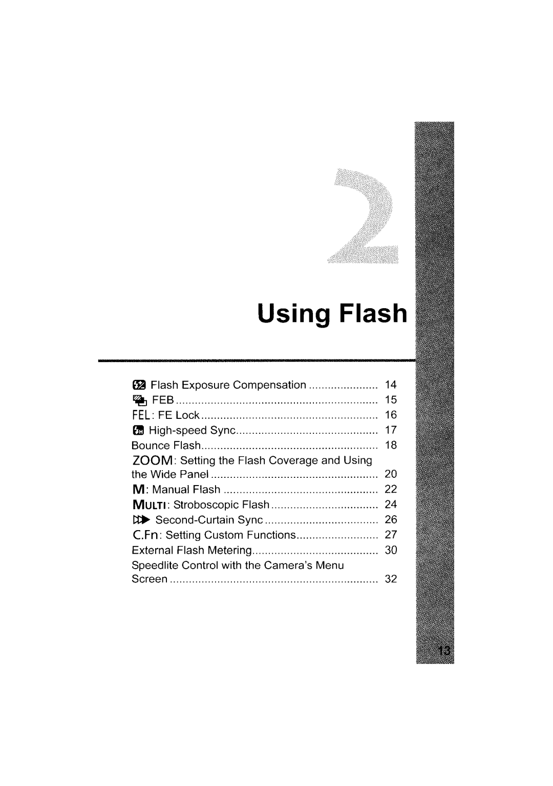 Canon 580EX II instruction manual Using Flash 