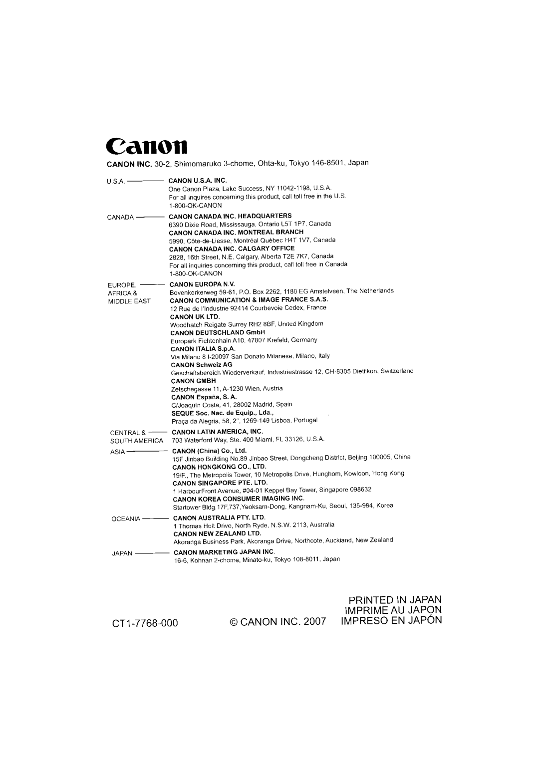 Canon 580EX II instruction manual Canon 