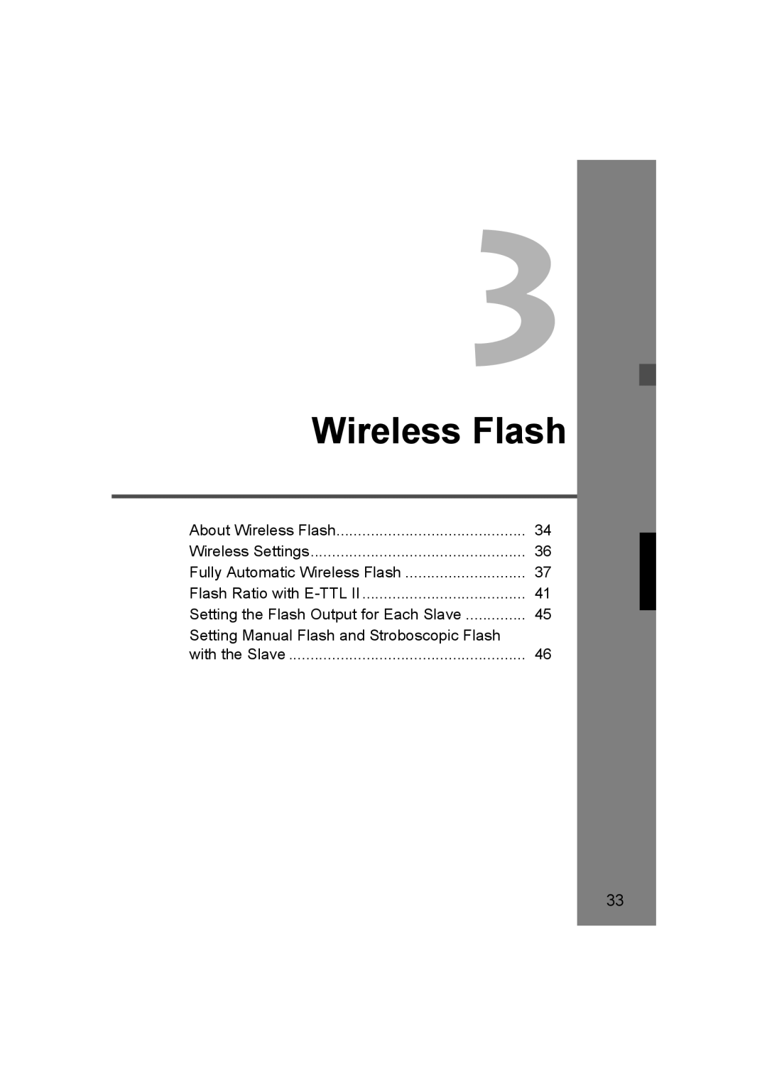 Canon 580EX II manual Wireless Flash 