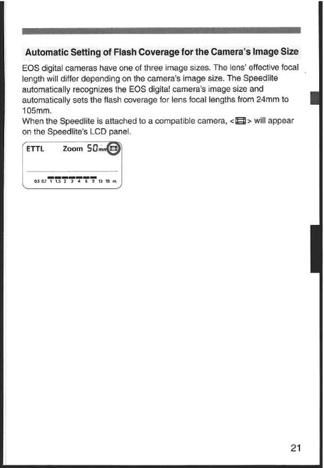 Canon 580EX instruction manual Ettl Zoom ~um~ Is 72,2 77279 