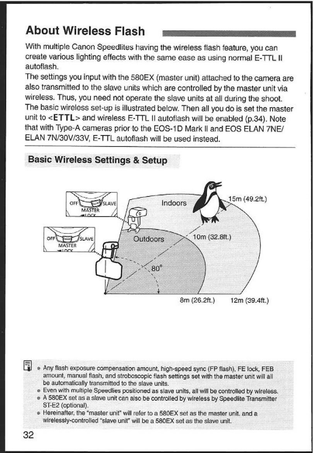 Canon 580EX instruction manual About Wireless Flash, Basic Wireless Settings & Setup 