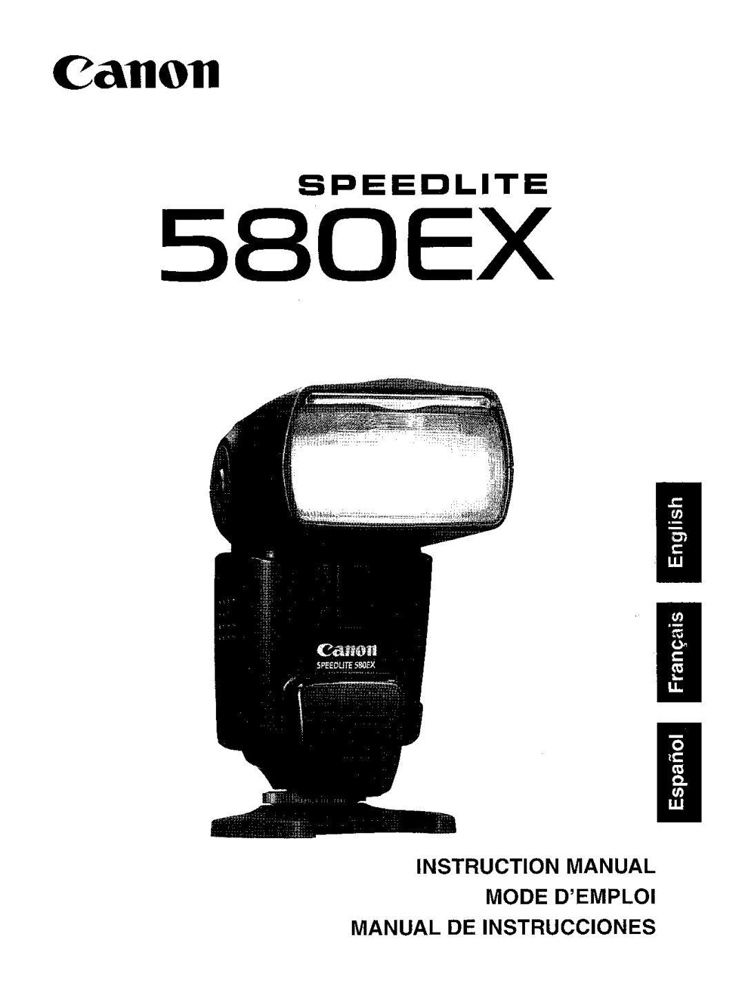 Canon 580EX instruction manual 05 0 EX 