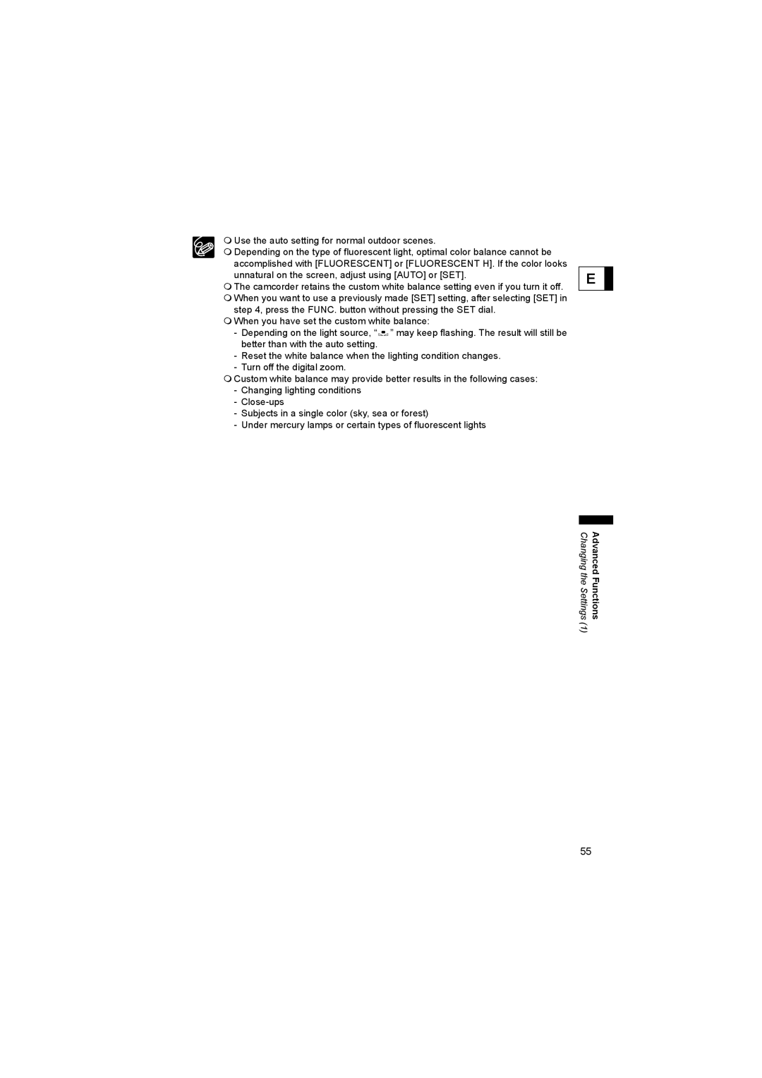 Canon 600 instruction manual Changing the Settings 