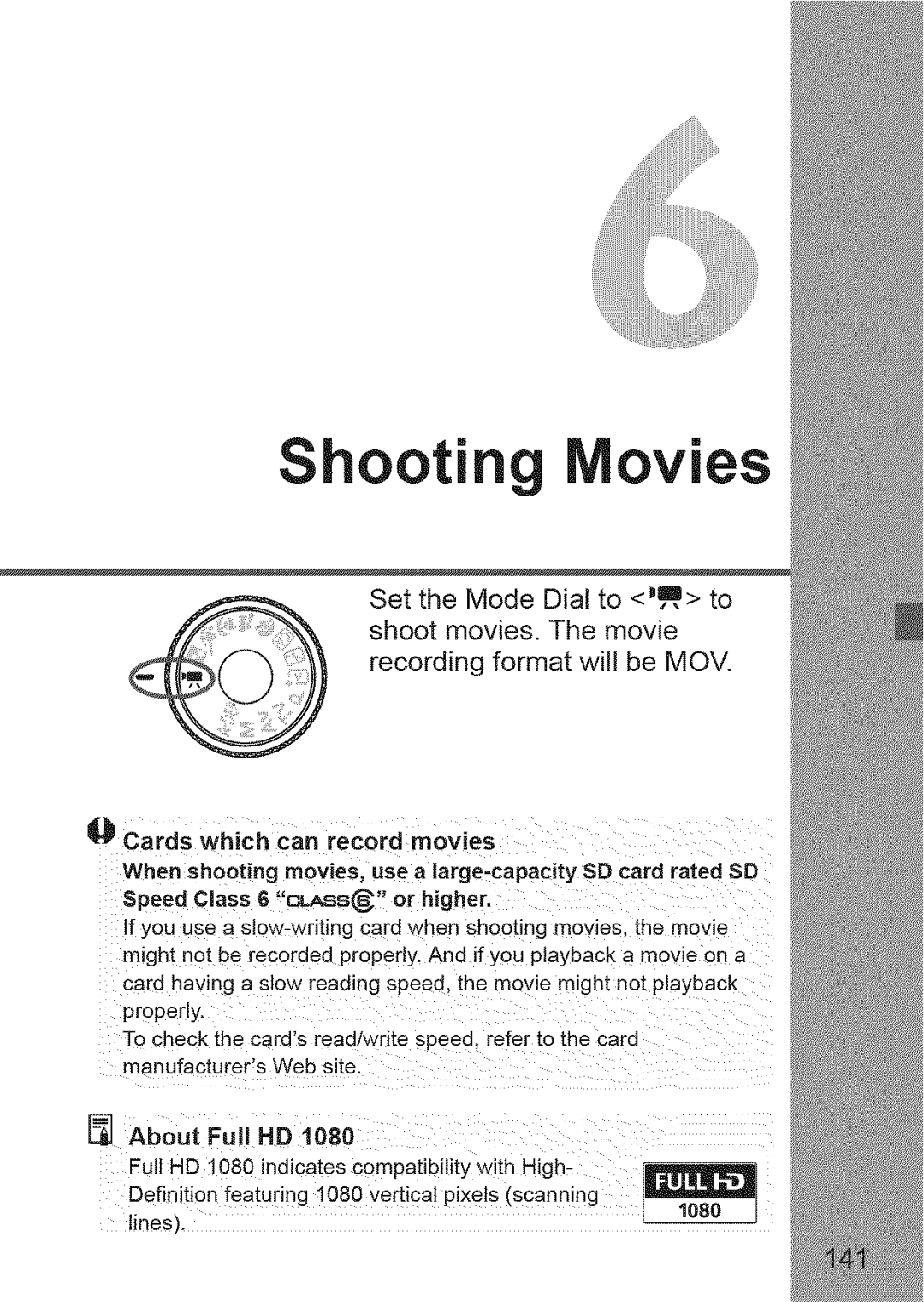 Canon 600D manual Shooting Movies 