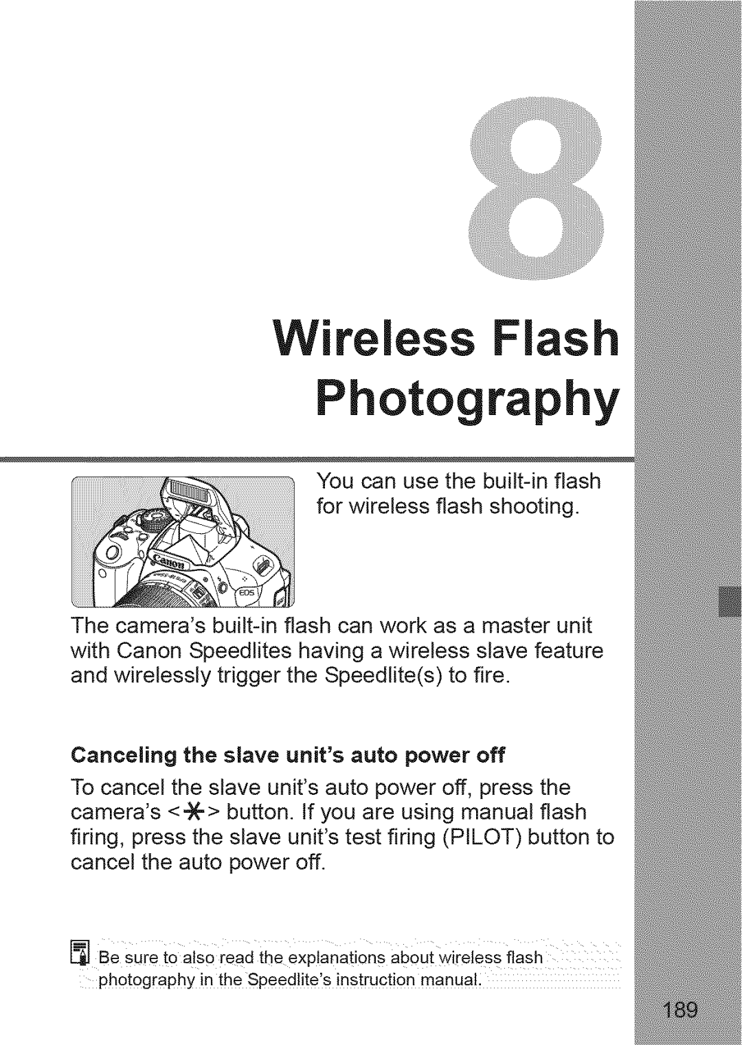 Canon 600D manual Wireless Flash Photography 