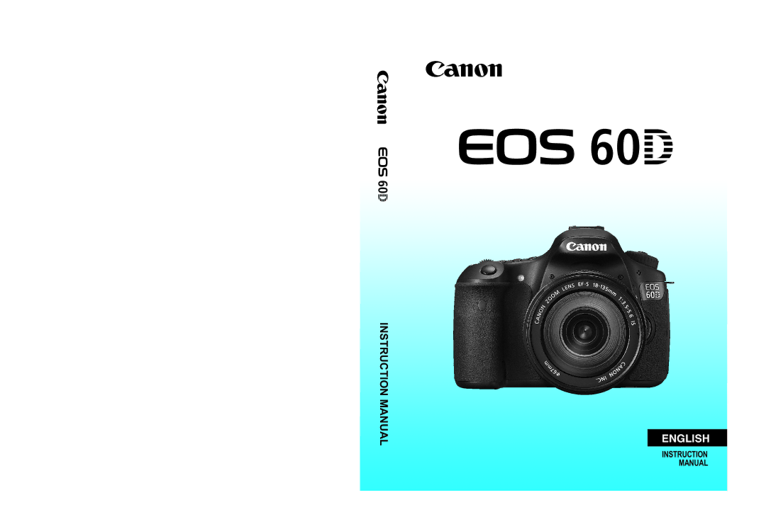 Canon 60D instruction manual English 