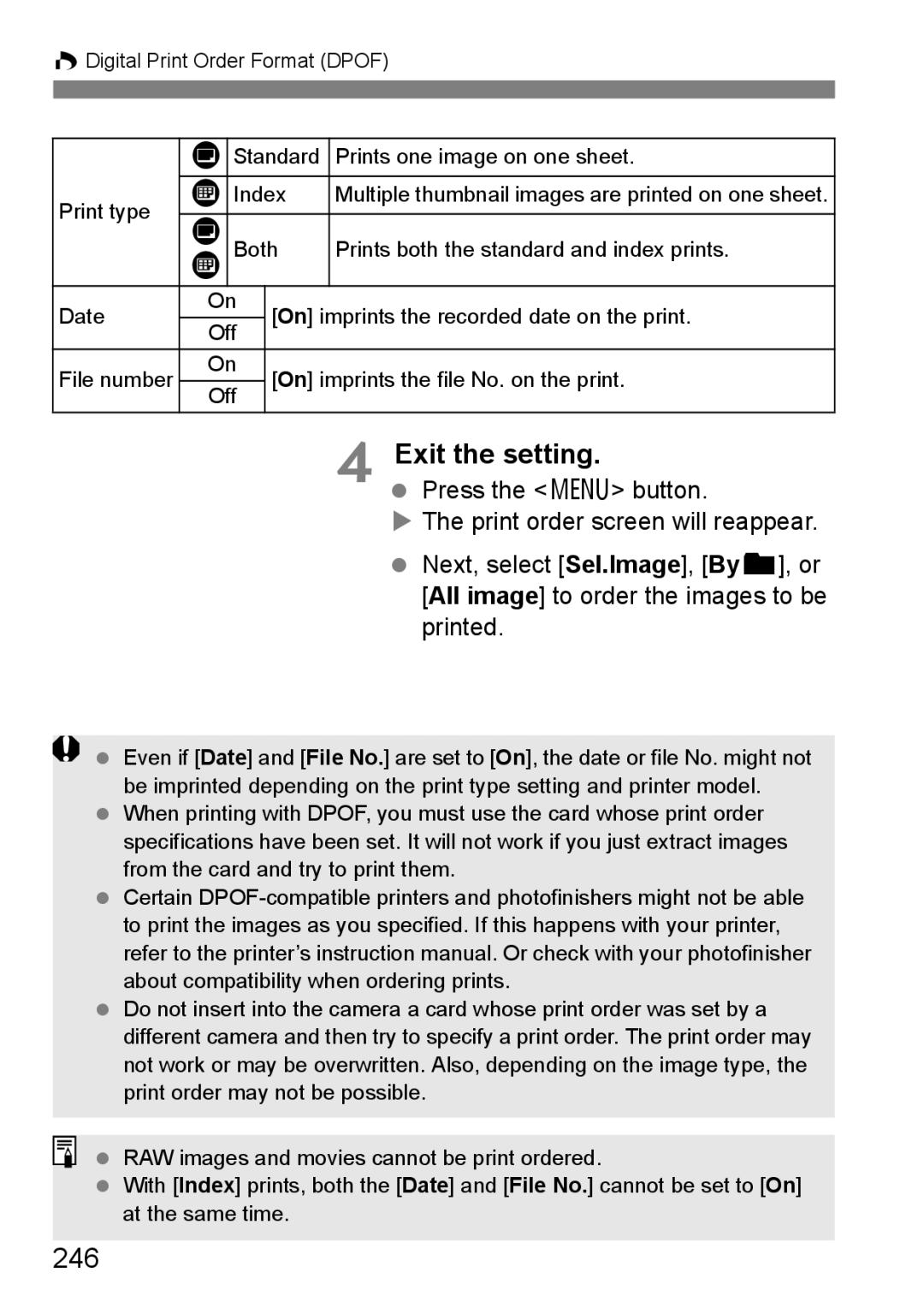 Canon 60D instruction manual 246, Press the 7 button 