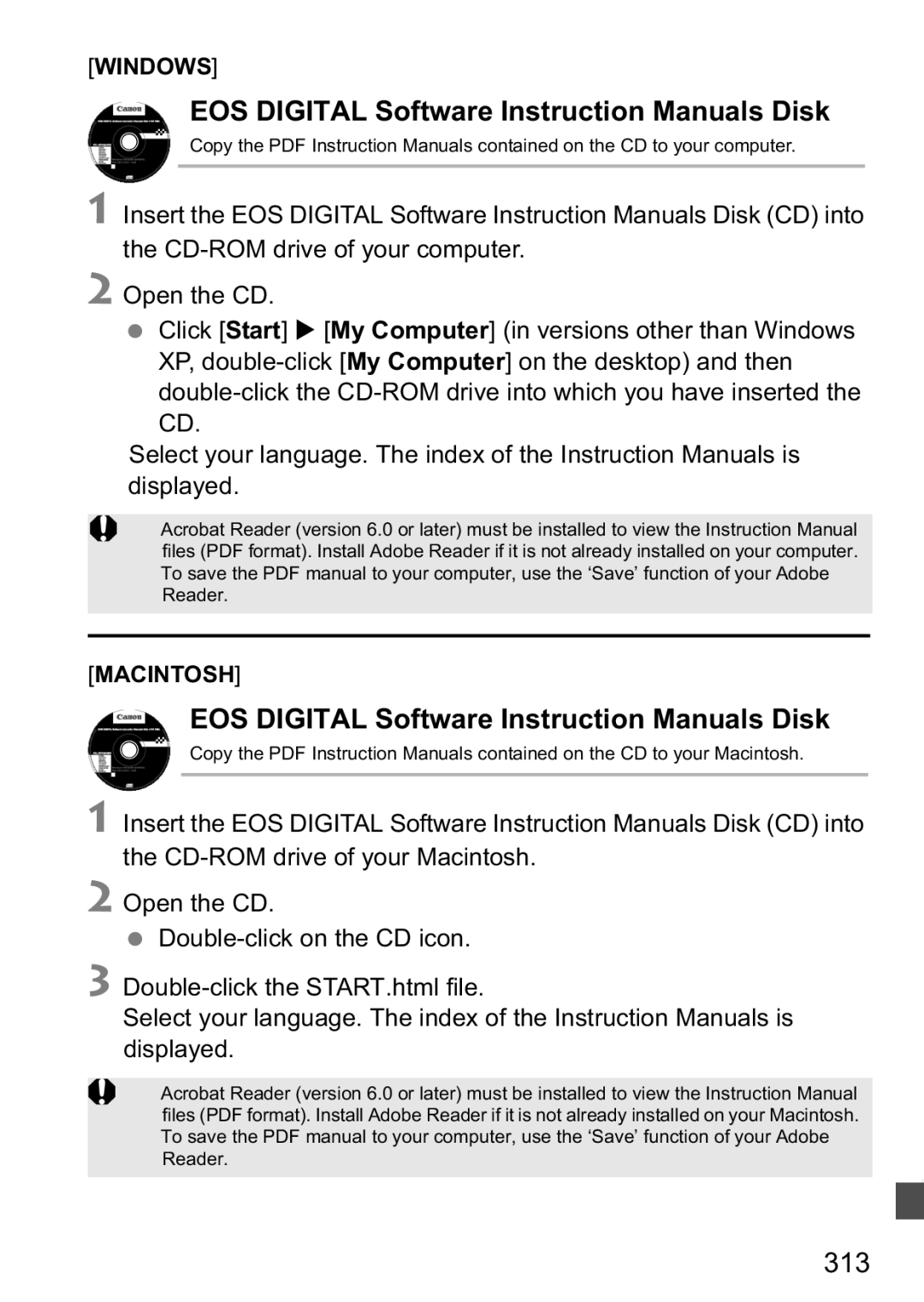 Canon 60D instruction manual 313 