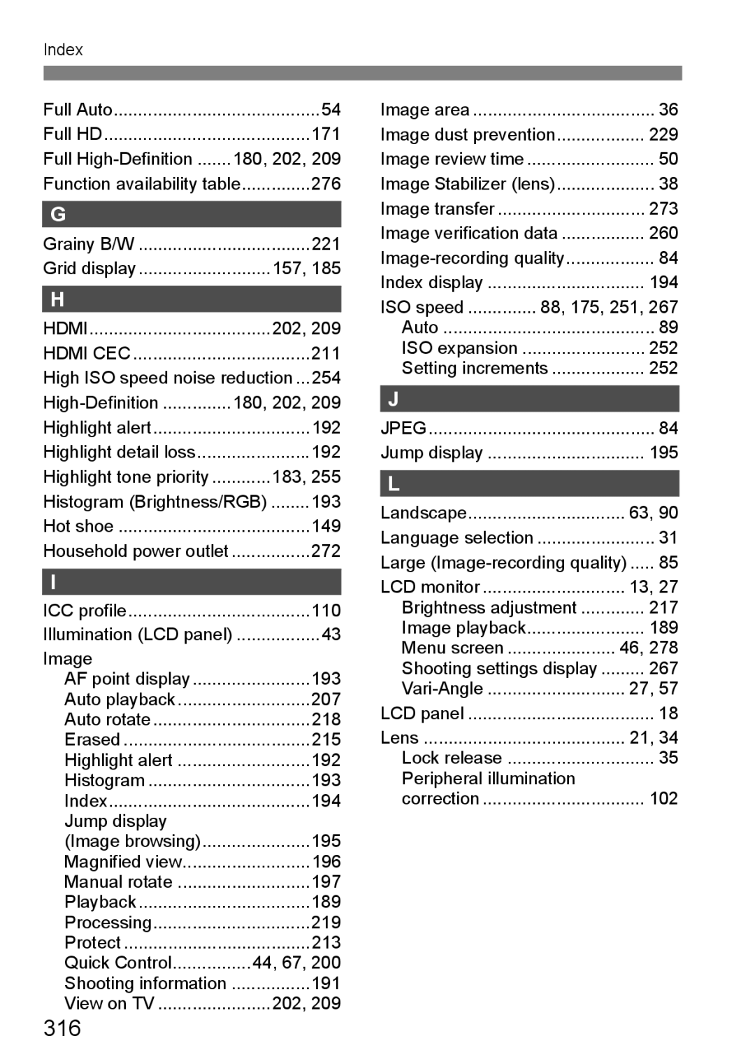 Canon 60D instruction manual 316 