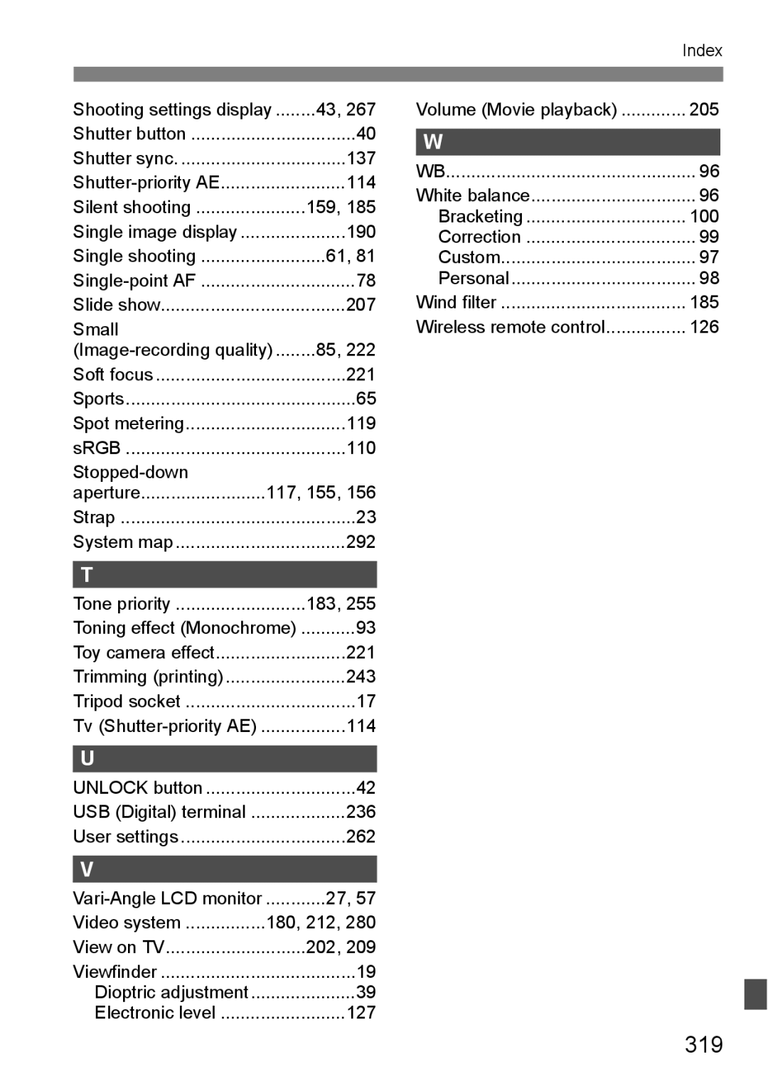 Canon 60D instruction manual 319 