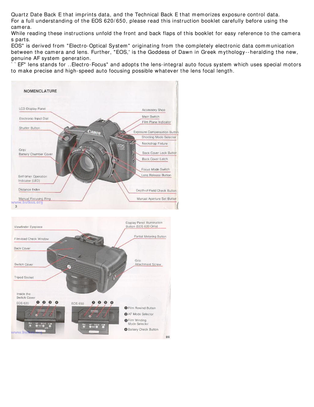 Canon 620-650 manual 