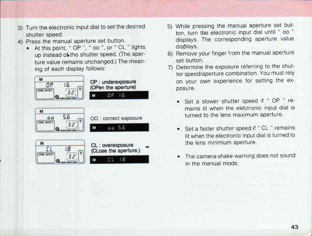 Canon 650, 620 manual 